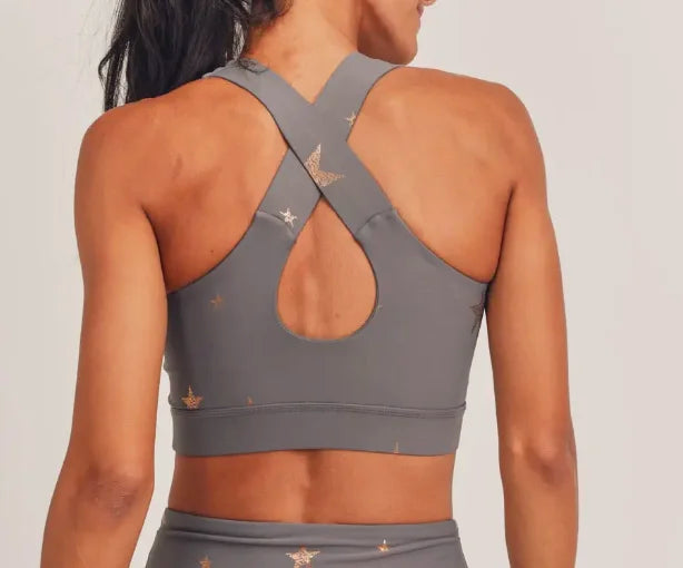 Wishing Star Foil Sports Bra
