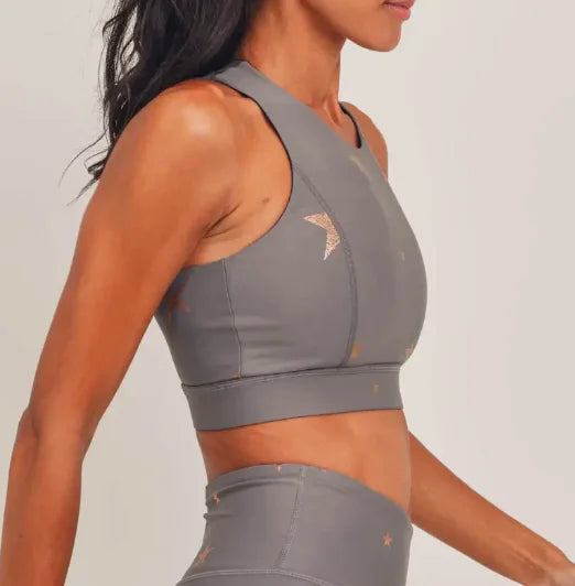 Wishing Star Foil Sports Bra