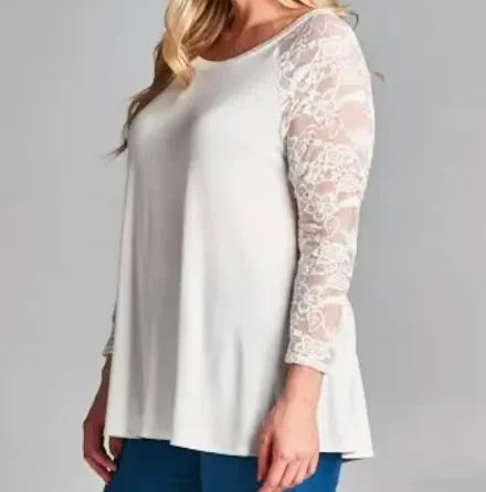 Only Prettier Lace Top - Curvy