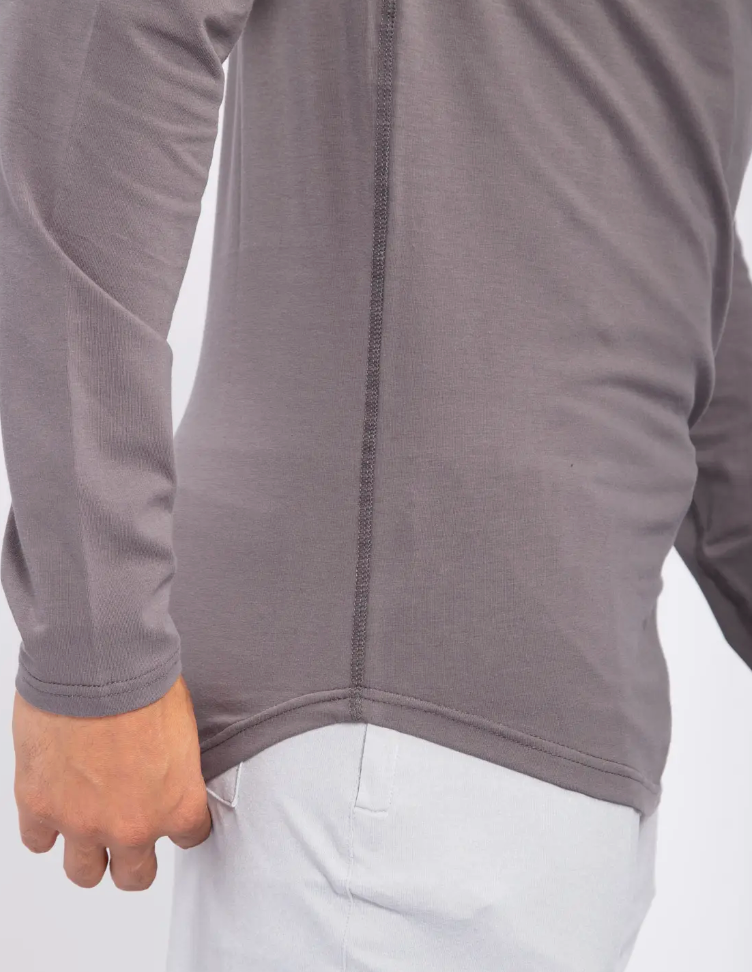 Mono B Long Sleeve With Curved Hem