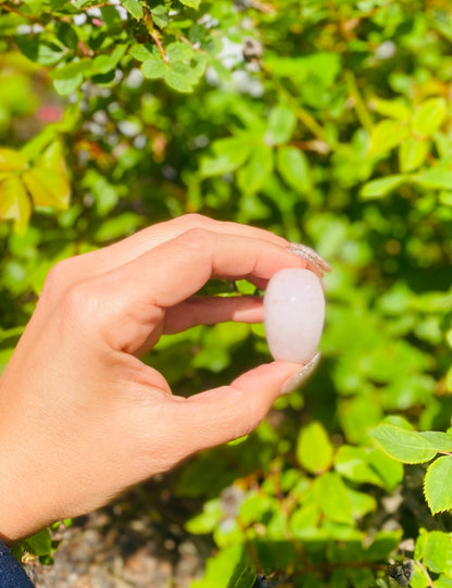 Large Rose Quartz Puff Heart Crystals 