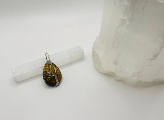 Tigers Eye Teardrop Pendant