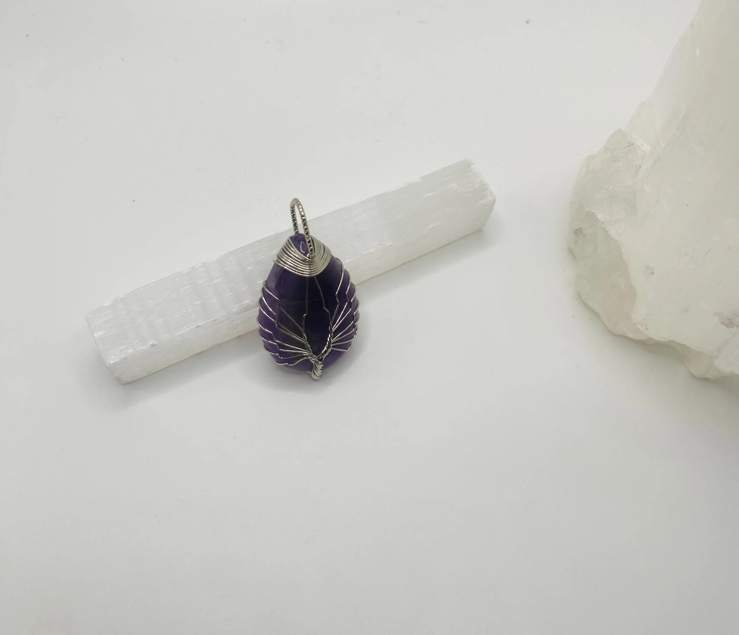 Amethyst Teardrop Pendant