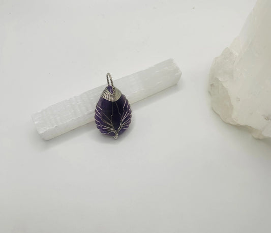 Amethyst Teardrop Pendant