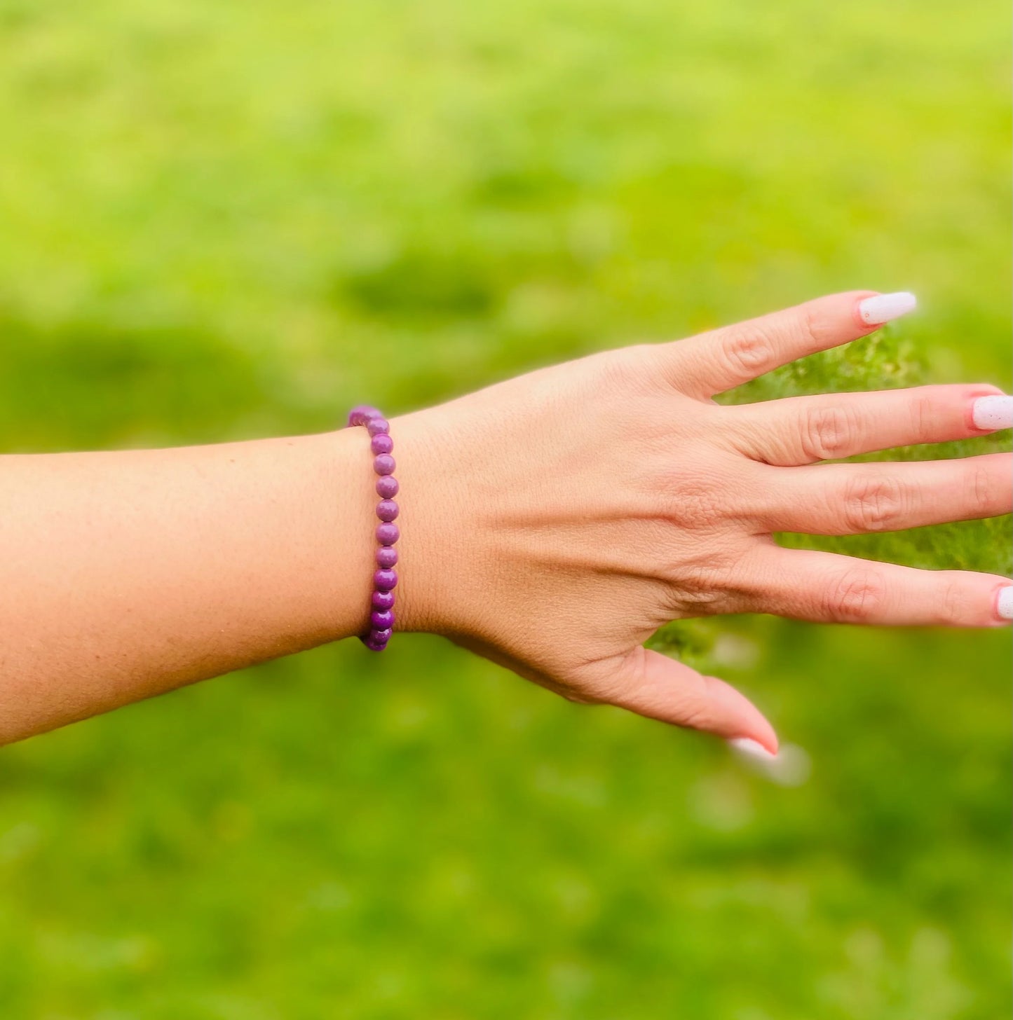 Phosphosiderite Crystal Beaded Bracelet