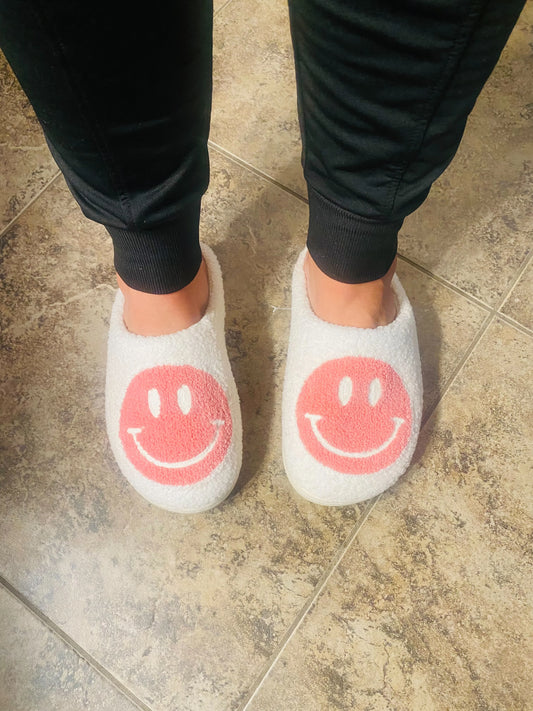 Put On Your Happy Face Slippers