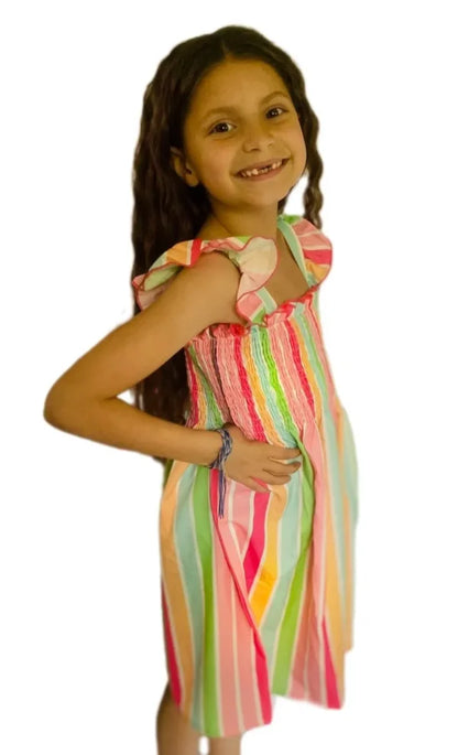 Girls Color Block Dress