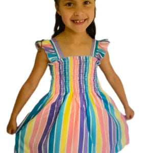 Girls Color Block Dress