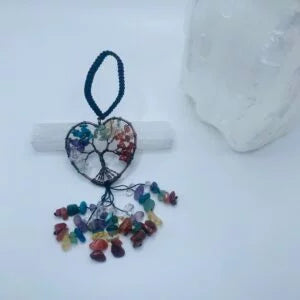 Mini Tree Of Life- Chakras Heart Shaped 