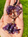 Mini Tree Of Life- Amethyst Heart