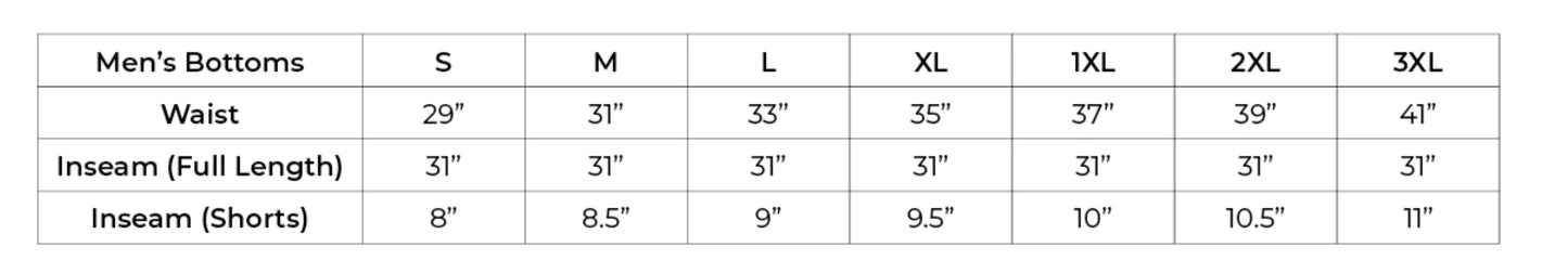 Men's Active Drawstring Shorts - Extended Sizes