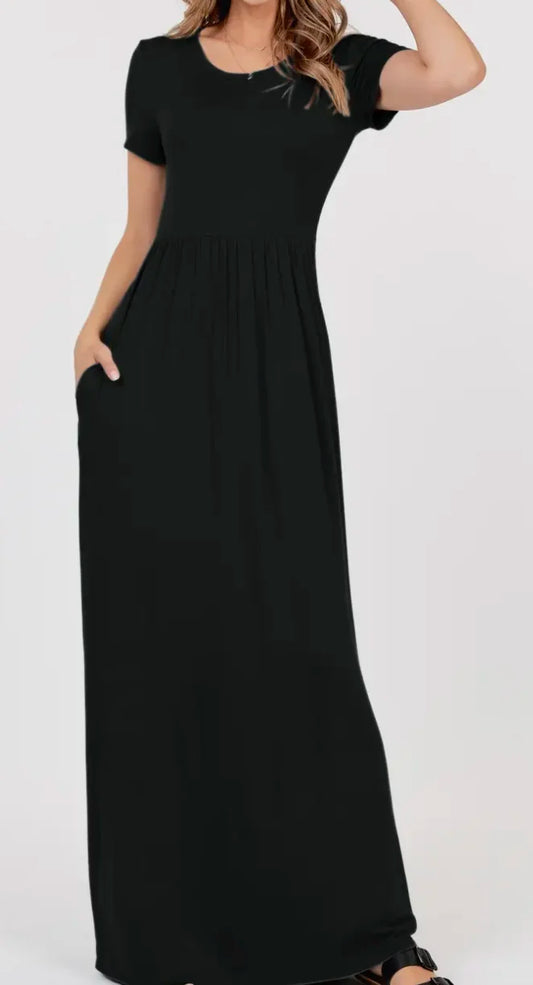 Everyday Short Sleeve Maxi Dress