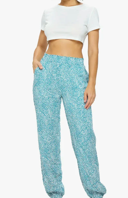 Boho Teal Jogger Pants