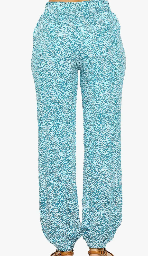 Boho Teal Jogger Pants