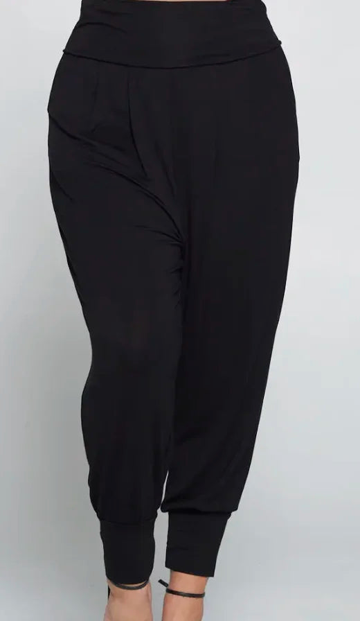 Banded Waist Harem Joggers