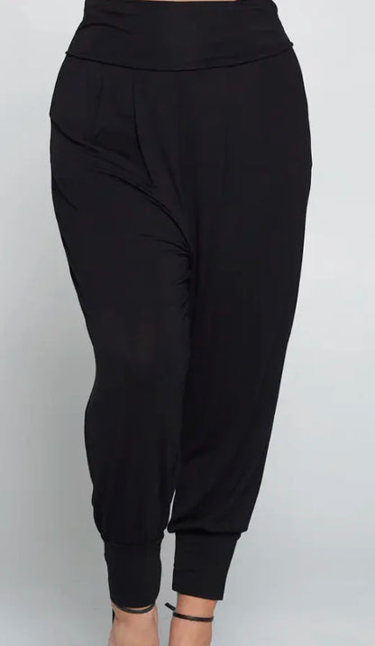 Banded Waist Harem Joggers