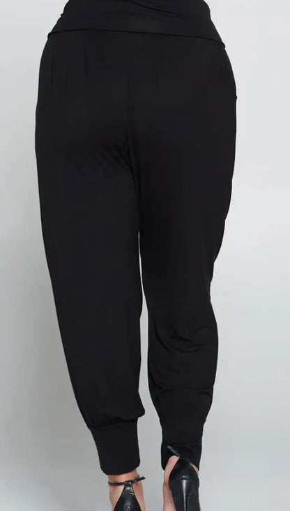 Banded Waist Harem Joggers