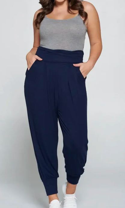 Banded Waist Harem Joggers