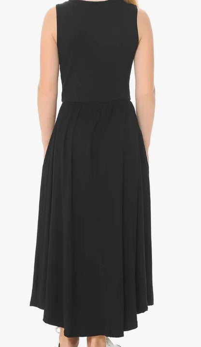 Sleeveless Long Dress With Pockets