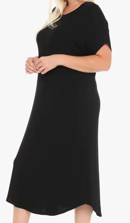 Everyday Drop Shoulder Midi Dress