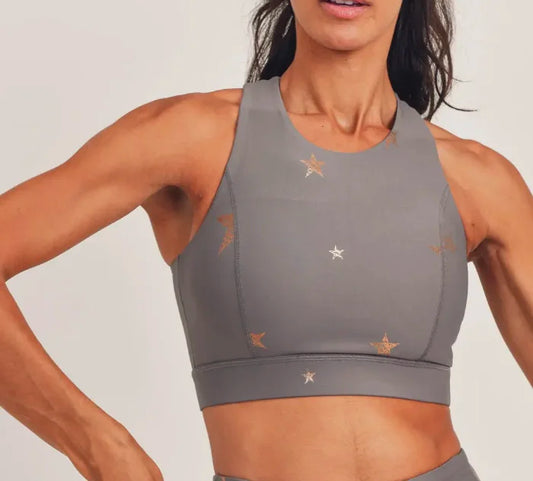 Wishing Star Foil Sports Bra