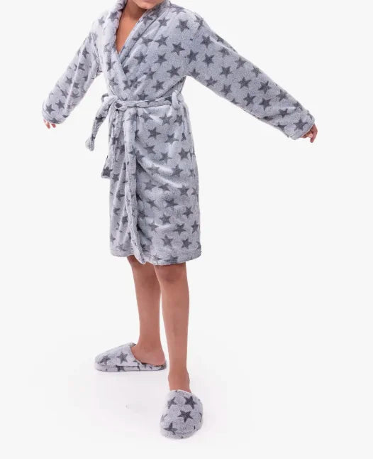 Kid's Robe and Slippers Set