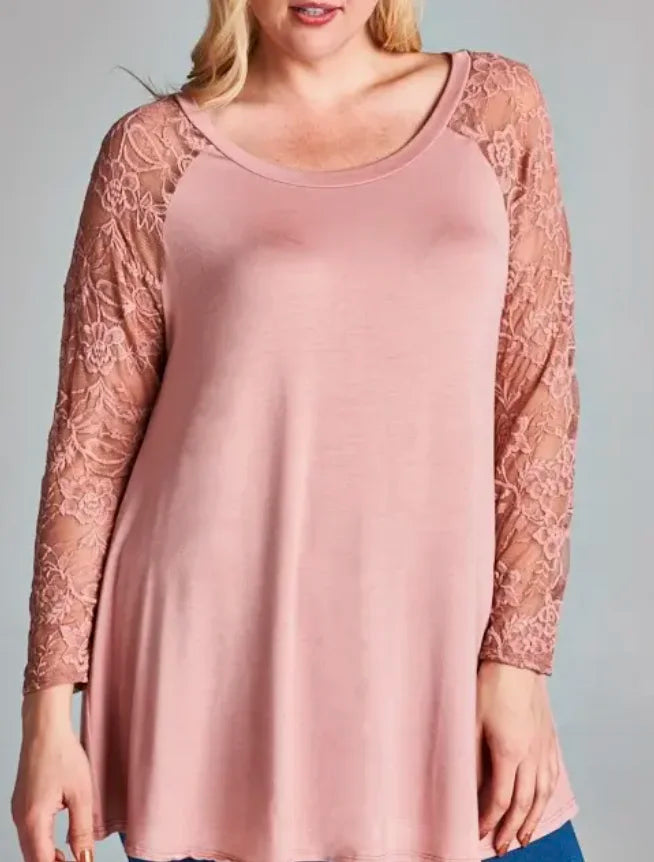 Only Prettier Lace Top - Curvy