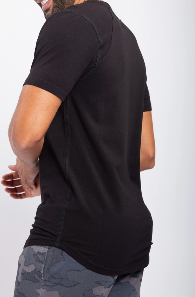 Mono B Tee With Curved Hem - Extended Sizes