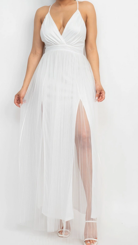 Forever Yours White Boho Maxi Dress