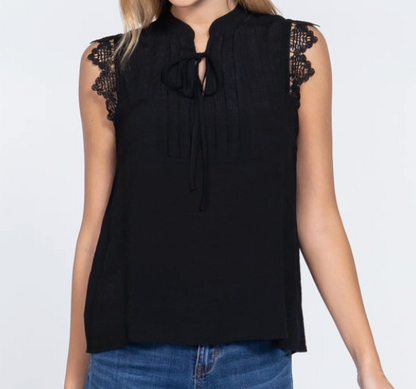 Boho Woven Lace Blouse