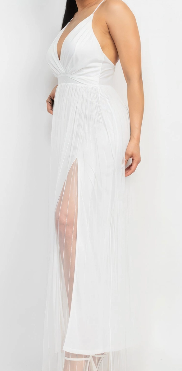 Forever Yours White Boho Maxi Dress