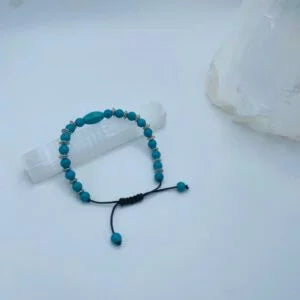 Turquoise Colored Beaded Bracelet