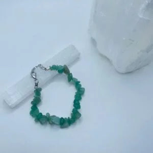 Aventurine crystal chip bracelet