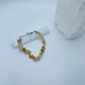 Citrine crystal chip bracelet